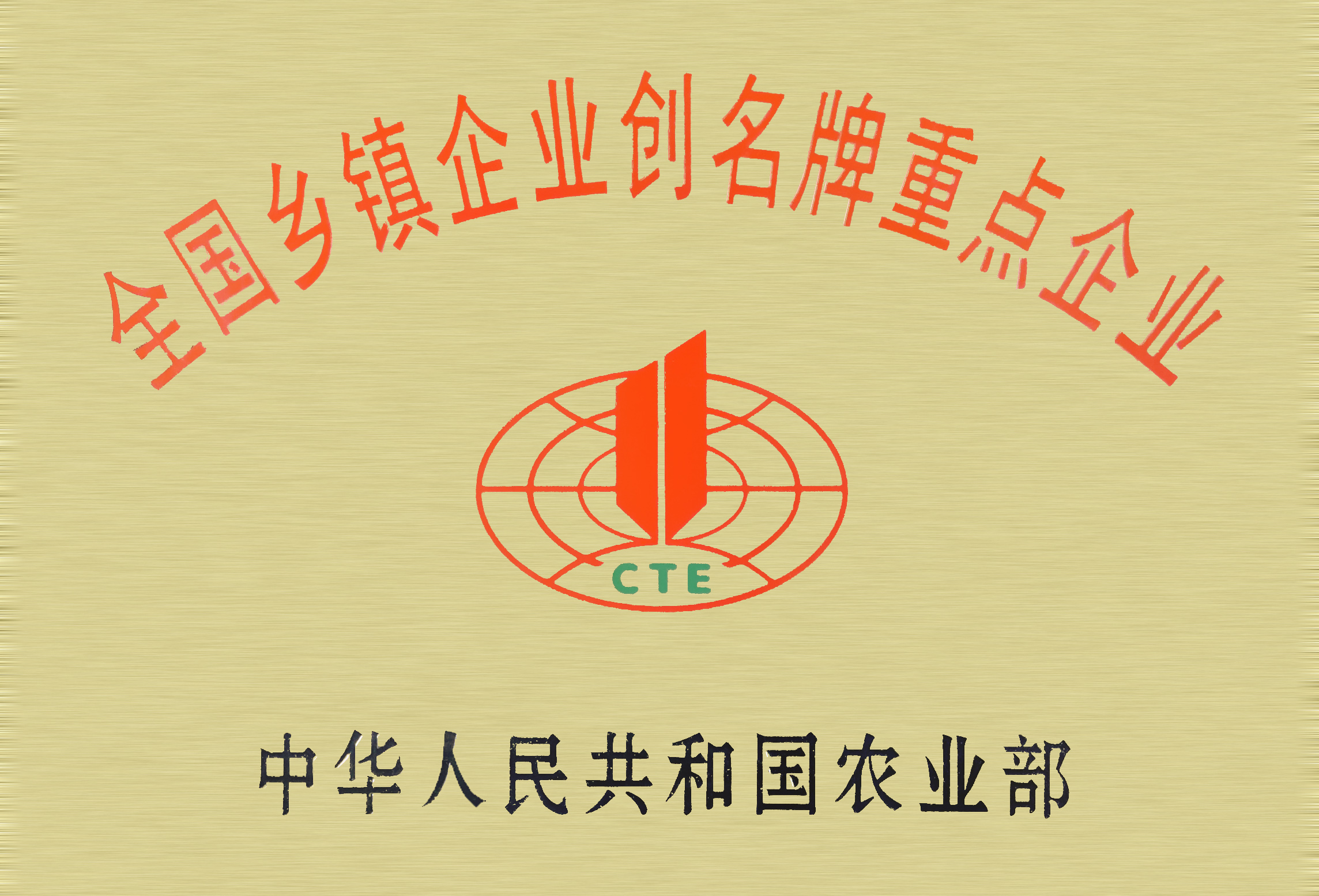 全国乡镇企业创名牌重点企业